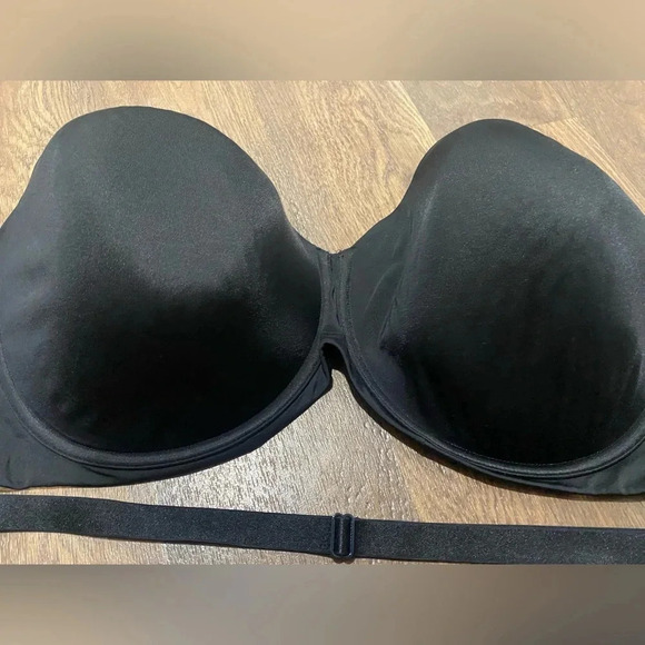 CACIQUE BOOST MULTI-WAY OR STRAPLESS BLACK BRA 42H - Picture 7 of 11